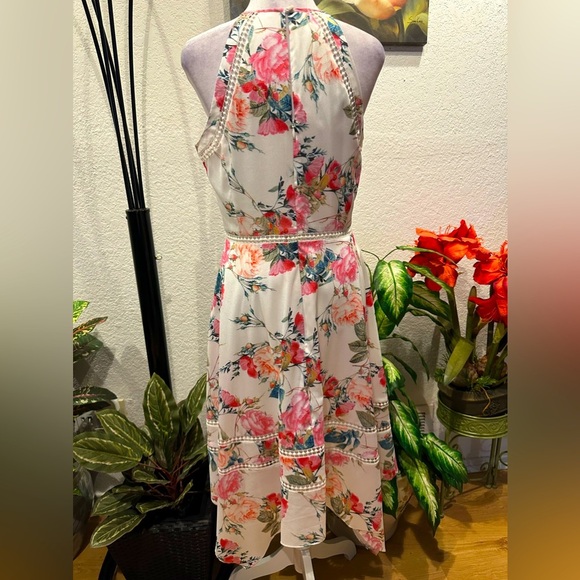 Tahari ASL handkerchief floral midi dress size 4 - Picture 7 of 12
